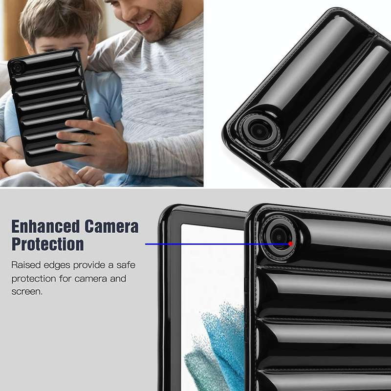 For Samsung Galaxy Tab S6 Lite P610 / P615 Eiderdown Cushion Shockproof Tablet Case(Black)