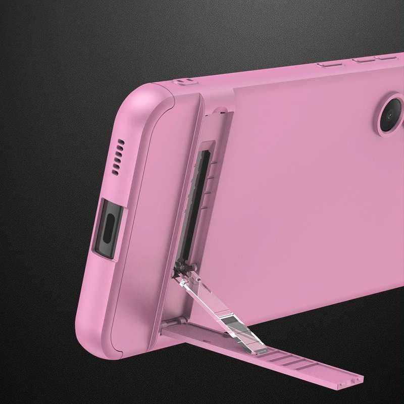 For Samsung Galaxy S23 FE 5G GKK Three Stage Splicing Full Coverage PC Phone Case(Rose Gold)