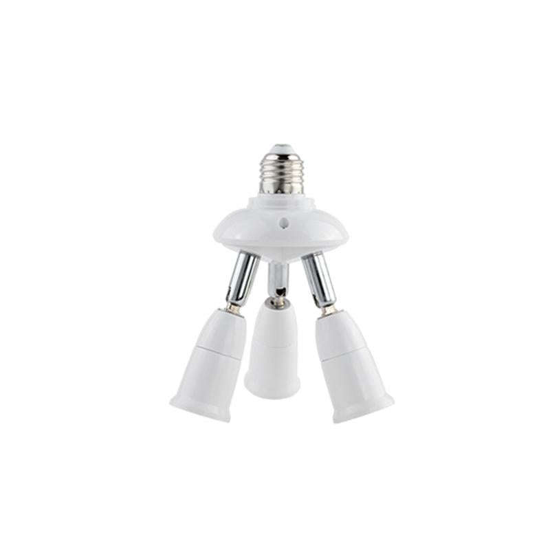 E27 to E27 Splitter Adjustable LED Light Bulb Holder Adapter Converter Socket Light Bulb Holder, ...