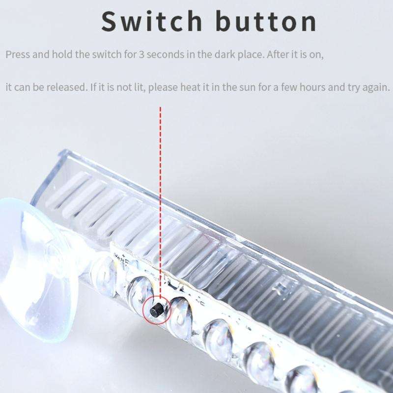 Wiring Free Rear Window Solar LED Sensor Car Warning Light(Color)