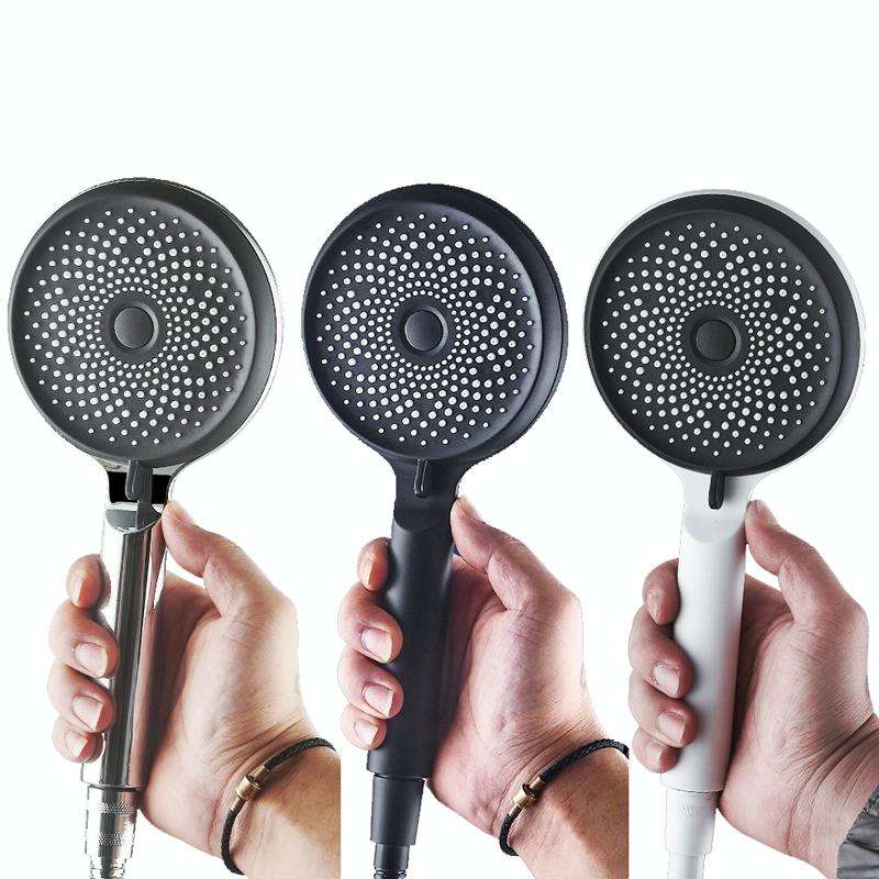 Home Handheld Silicone Supercharged Shower Nozzle, Style: White