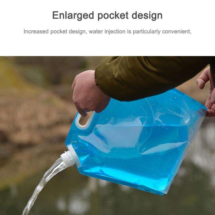 PE Water Bag For Portable Folding Water Storage Lifting Bag for Camping Hiking Survival Hydration...