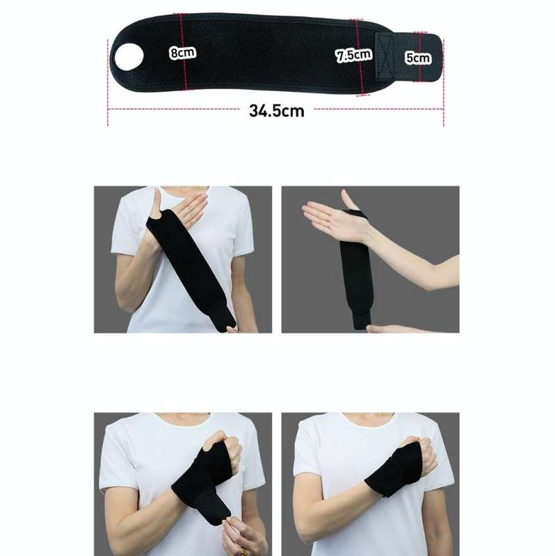 Thumb Wrap Sprain Protection Breathable Compression Bracer Sports Protective Gear, Size:One Size(...