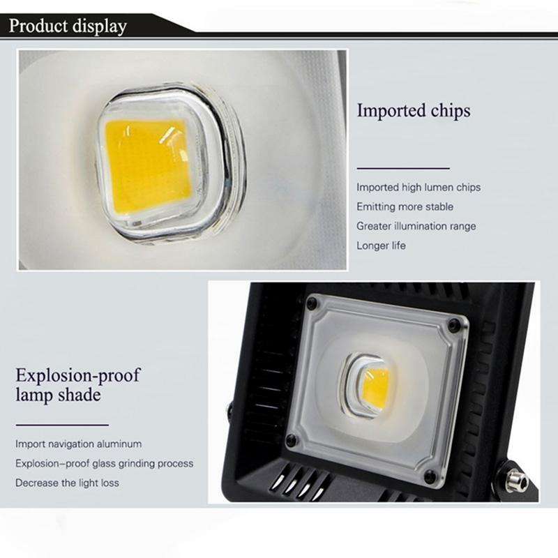 30W Waterproof 3000K Warm White Light LED Floodlight Lamp, Luminous Flux: > 2400LM, PF > 0.9, RA ...