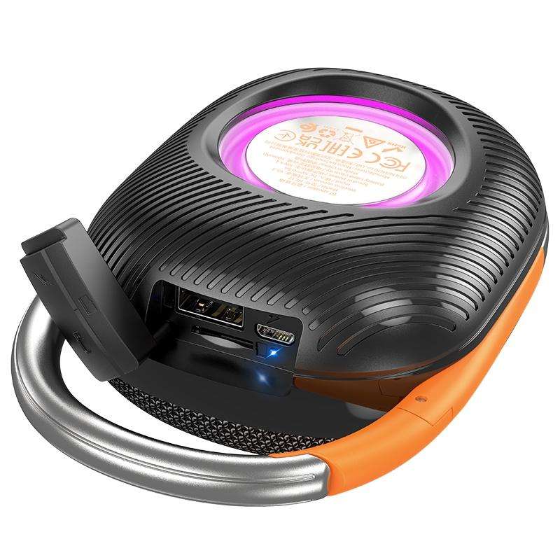 hoco HC17 Easy Joy Outdoor Bluetooth 5.3 Speaker Support TF Card / FM(Black)