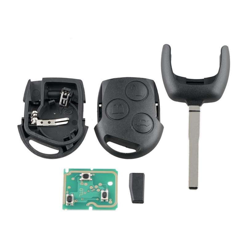 For Ford Focus Intelligent Remote Control Oval Car Key with 63 Chip 40 Bit & Battery, Frequency: ...