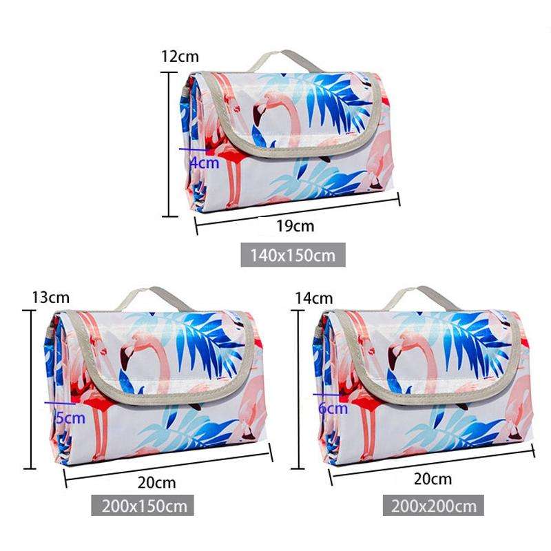 Spring Outing Portable Moisture-proof Picnic Mat Outdoor Tent Campground Mat, Size: 200x200cm(Blue)