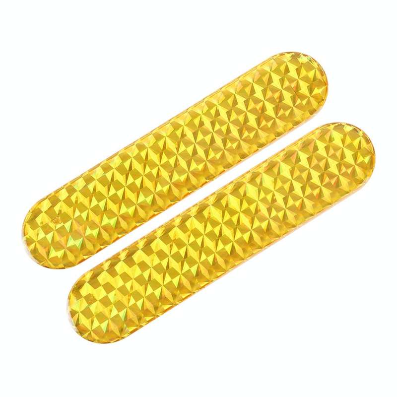 2 PCS High-brightness Laser Reflective Strip Warning Tape Decal Car Reflective Stickers Safety Ma...