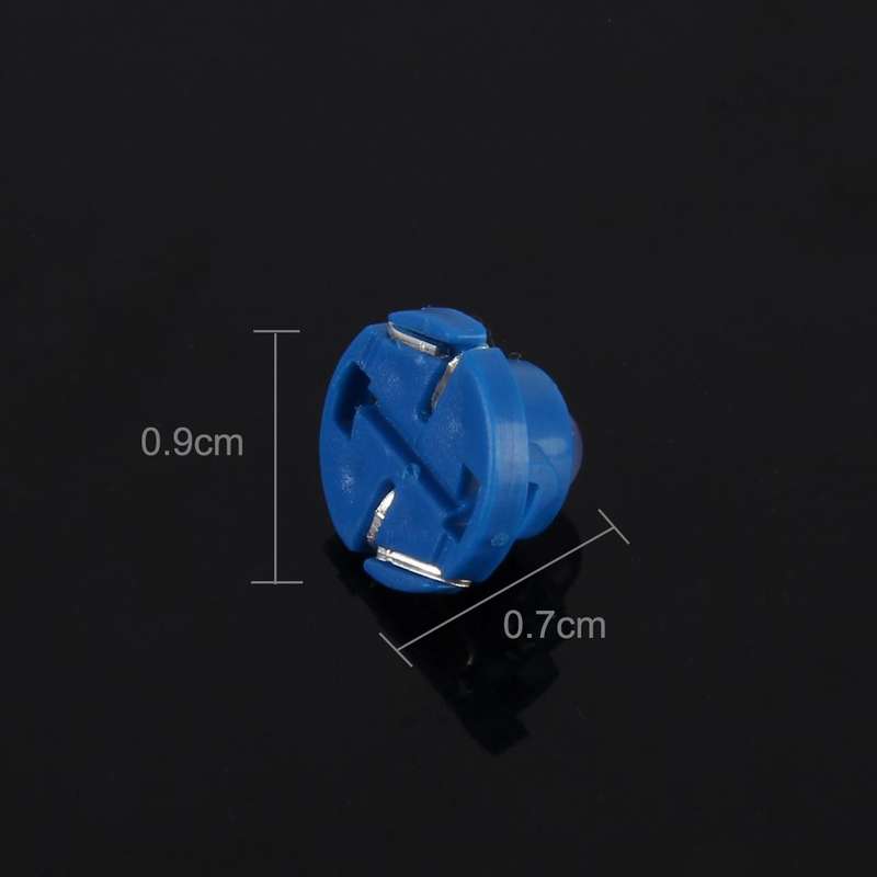 10PCS 2W T4.7 Wedge Instrument Panel LED Light Dashboard Gauge Cluster Indicator Lamp Bulb (Blue ...