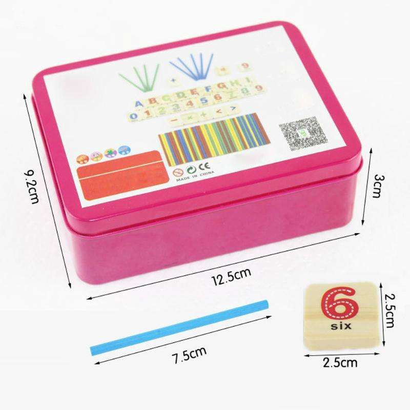 Montessori Early Learning Math Tools Digital Stick Children Kindergarten Teaching Aids(Upgrade)