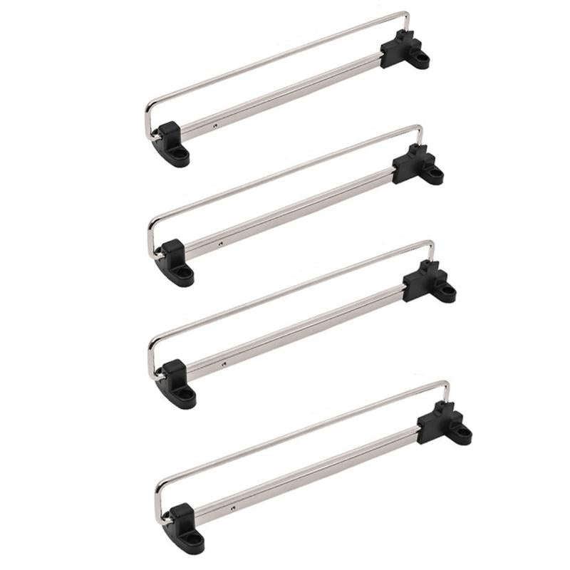Y01B Plastic Head 16 inches Wardrobe Hardware Push-Pull Hanging Rod Clothes Rail