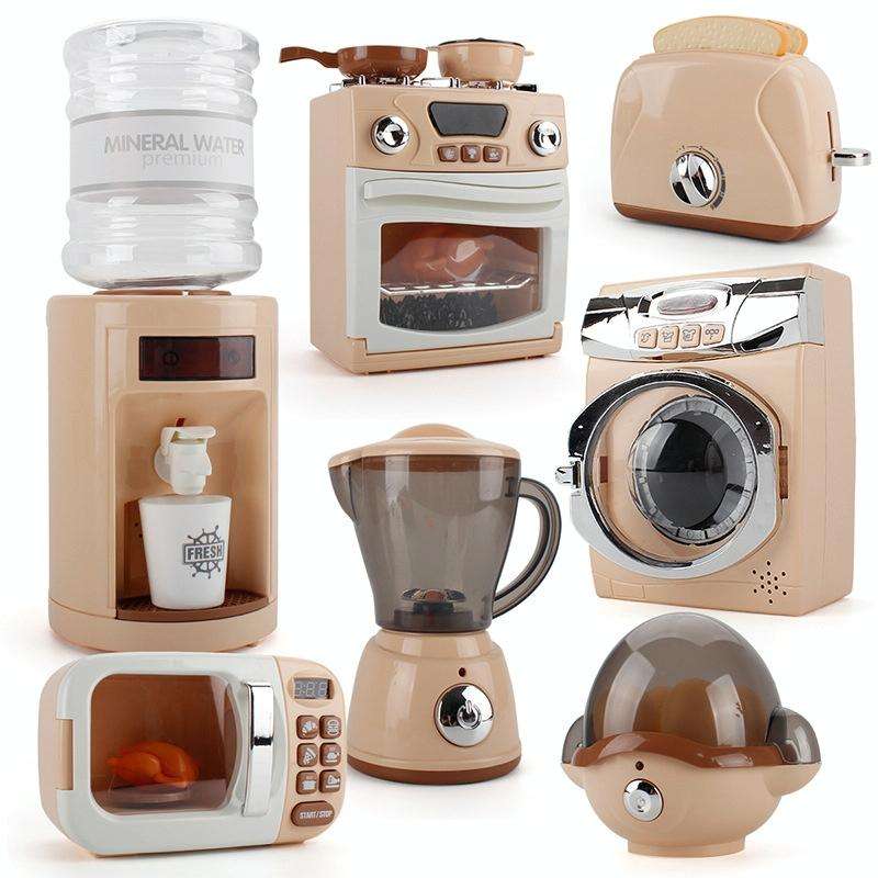 Simulation Puzzle Kitchen Toy Play House Kitchen Appliances Model Washing Machine