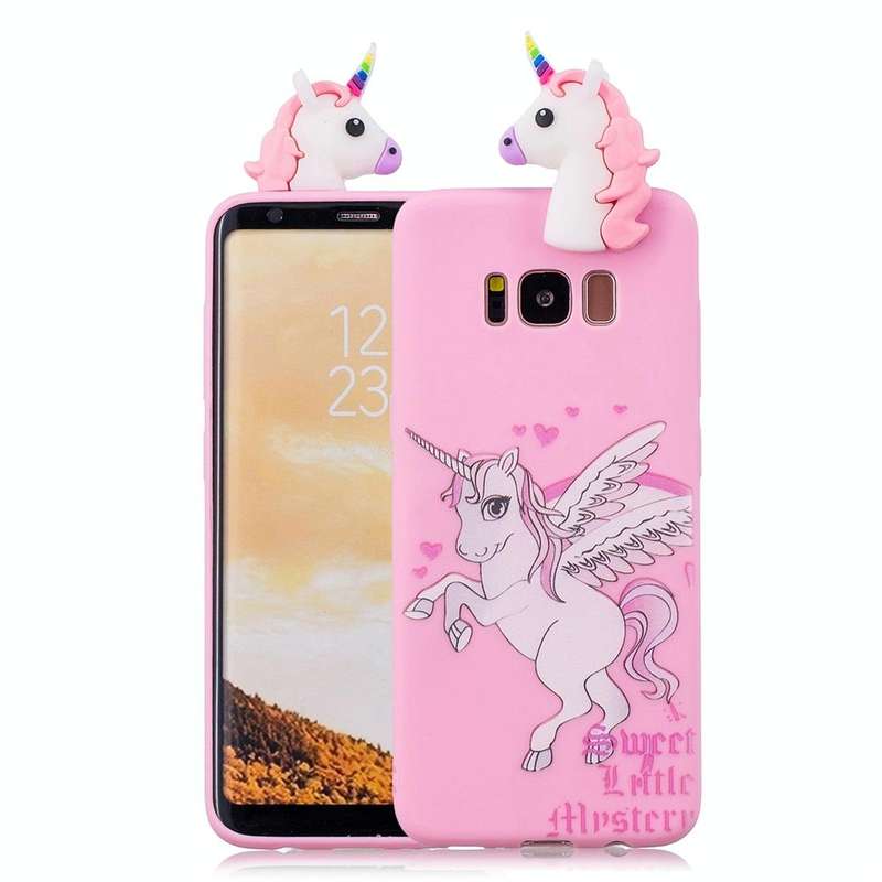 For Galaxy S8 Shockproof Cartoon TPU Protective Case(Unicorn)