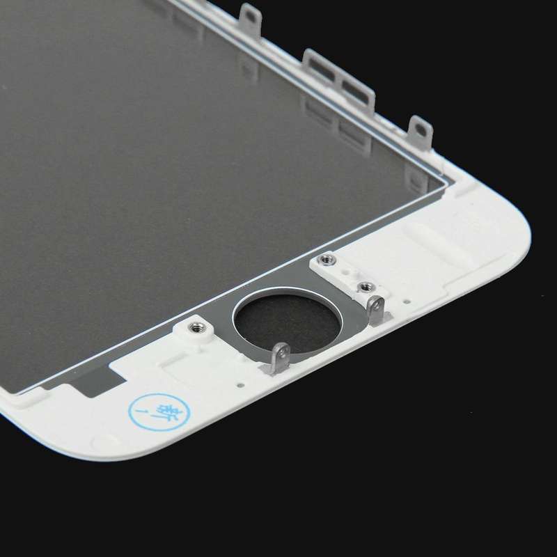 2 in 1 for iPhone 6 (Front Screen Outer Glass Lens + Frame)(White)