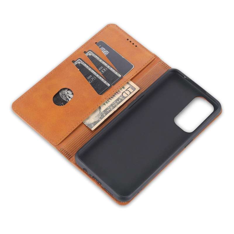 For Oppo Reno5 5G AZNS Magnetic Calf Texture Horizontal Flip Leather Case with Card Slots & Holde...