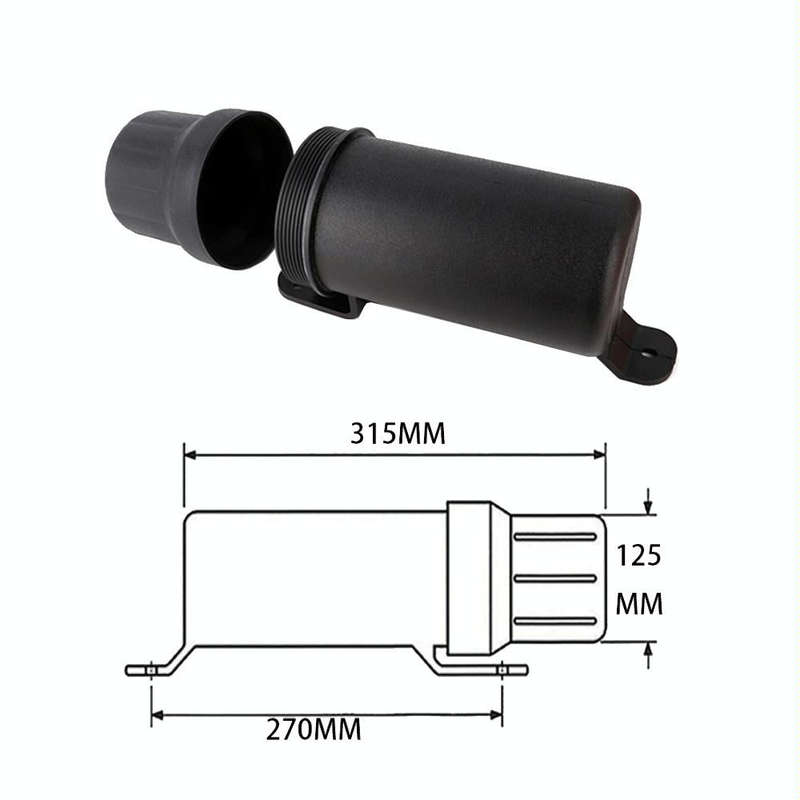 Universal Motorcycle Tool Tube Retrofit Parts, Wide: 125mm
