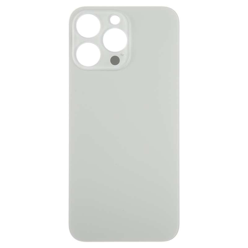 For iPhone 15 Pro Max Glass Battery Back Cover(Titanium)