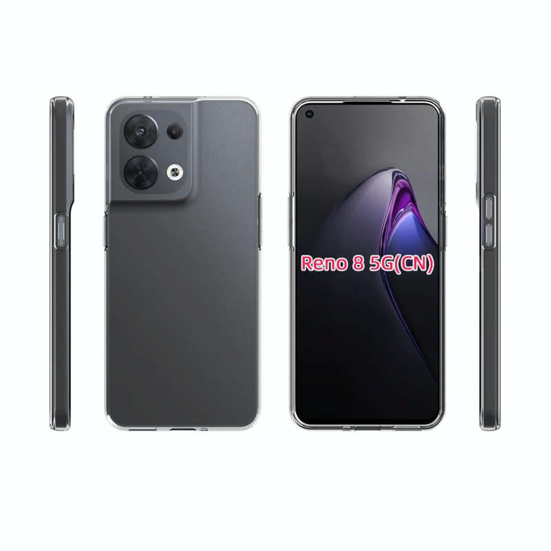 For OPPO Reno8 5G Waterproof Texture TPU Phone Case(Transparent)