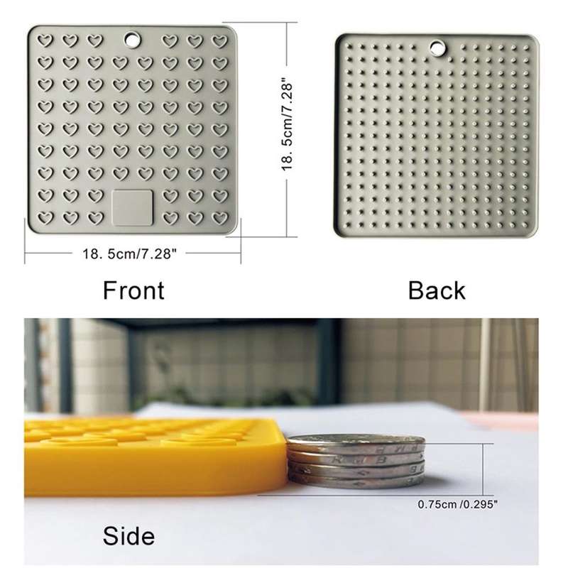 Silicone Multifunctional Anti-burning Insulation Mat Antifouling Drain Pad (Red)