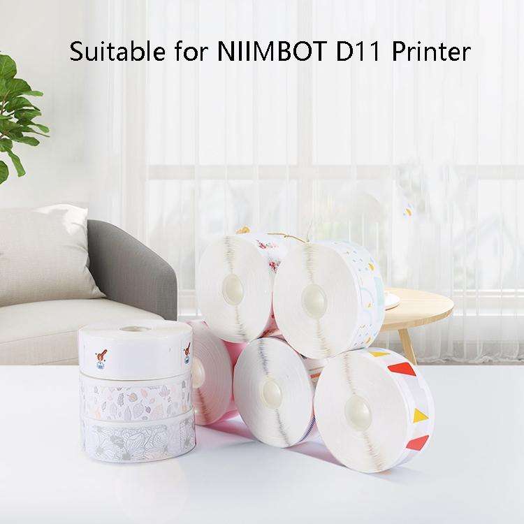 Thermal Label Paper Commodity Price Label Household Label Sticker for NIIMBOT D11(Cute Rabbit)