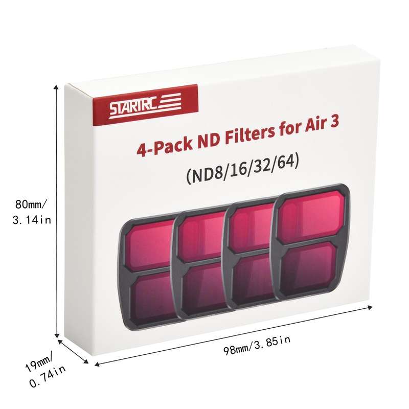 For DJI Air 3 STARTRC Drone Lens Filter, Lens:4 in 1 ND8/16/32/64