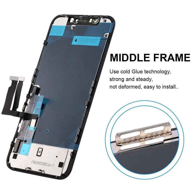JK TFT LCD Screen for iPhone XR with Digitizer Full Assembly(Black)