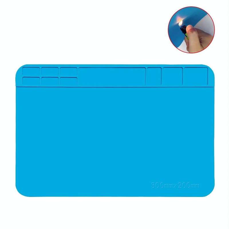 30x20cm Phone Computer Repair Bench High Temperature Resistant Silicone Pad Welding Table Mat