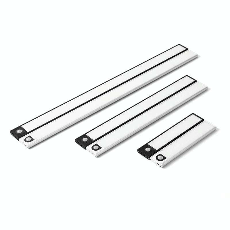 Intelligent Automatic Human Body Induction Wireless LED Lamp 40cm(Silver + Warm Light)