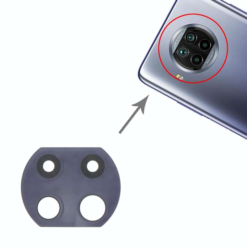 10 PCS Back Camera Lens for Xiaomi Mi 10i M2007J17I