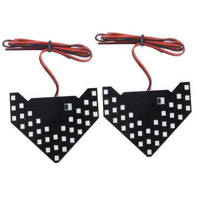 Universal Amber Sequential Yellow 33 LED 3528 SMD Arrows Light for Car Side Mirror Turn Signal (P...