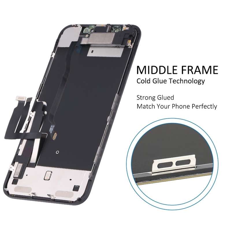 Original LCD Screen for iPhone XR Digitizer Full Assembly with Earpiece Speaker Flex Cable