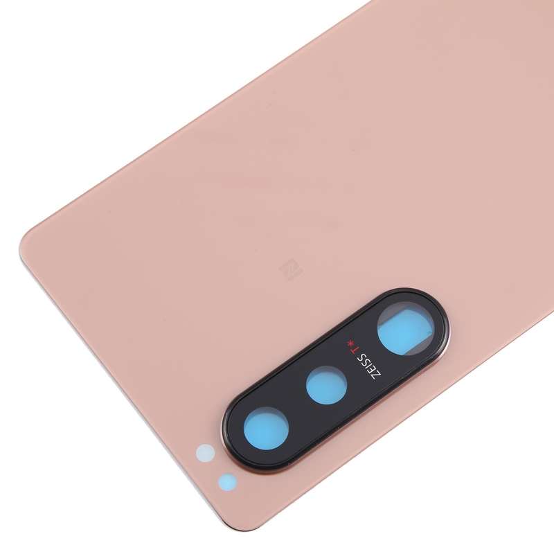 For Sony Xperia 5 III Original Battery Back Cover with Camera Lens Cover(Pink)