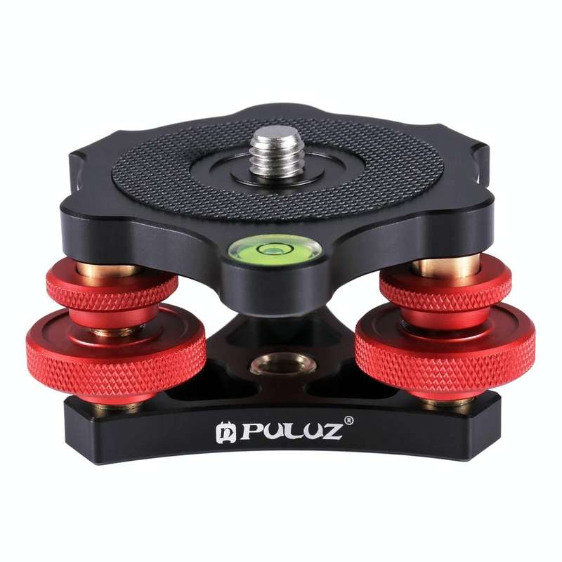 PULUZ Aluminum Alloy Adjustment Dials Leveling Base Ball Head for Camera Tripod Head