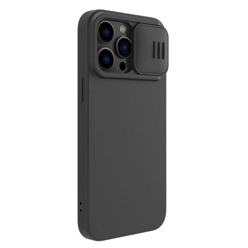 For iPhone 14 Pro NILLKIN CamShield Liquid Silicone Phone Case(Black)