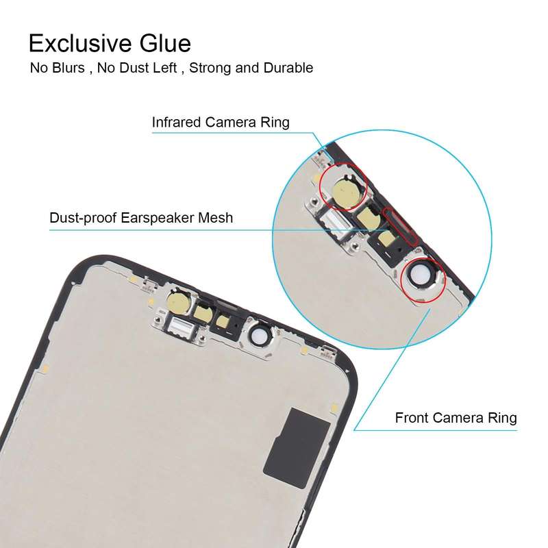 RJ inell LCD Screen For iPhone 14 with Digitizer Full Assembly