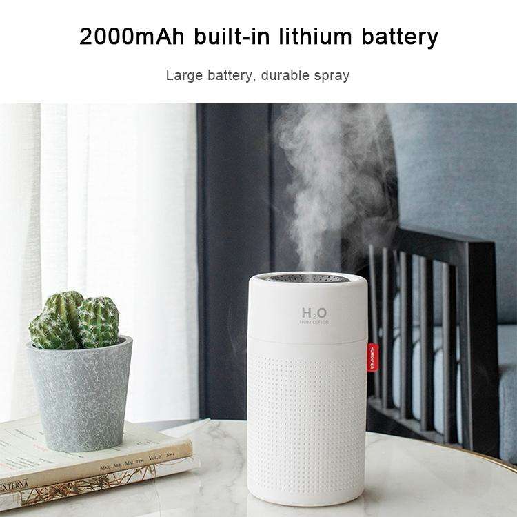 750ml Large Capacity Air Humidifier USB Rechargeable Wireless Ultrasonic Aroma Essential Oil Diff...