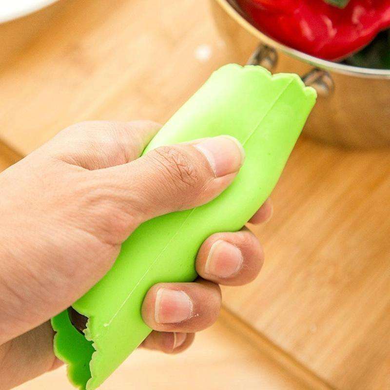 2 PCS Kitchen Peeling Garlic Press Garlic Peeler Does Not Hurt the Hand Silicone Garlic Peeler(Gr...