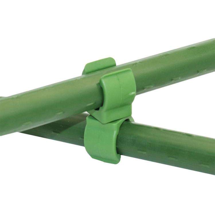 50 PCS Rotary Buckle Gardening Plastic Bracket Support Universal Tube Clamp Plastic Buckle, Size:...