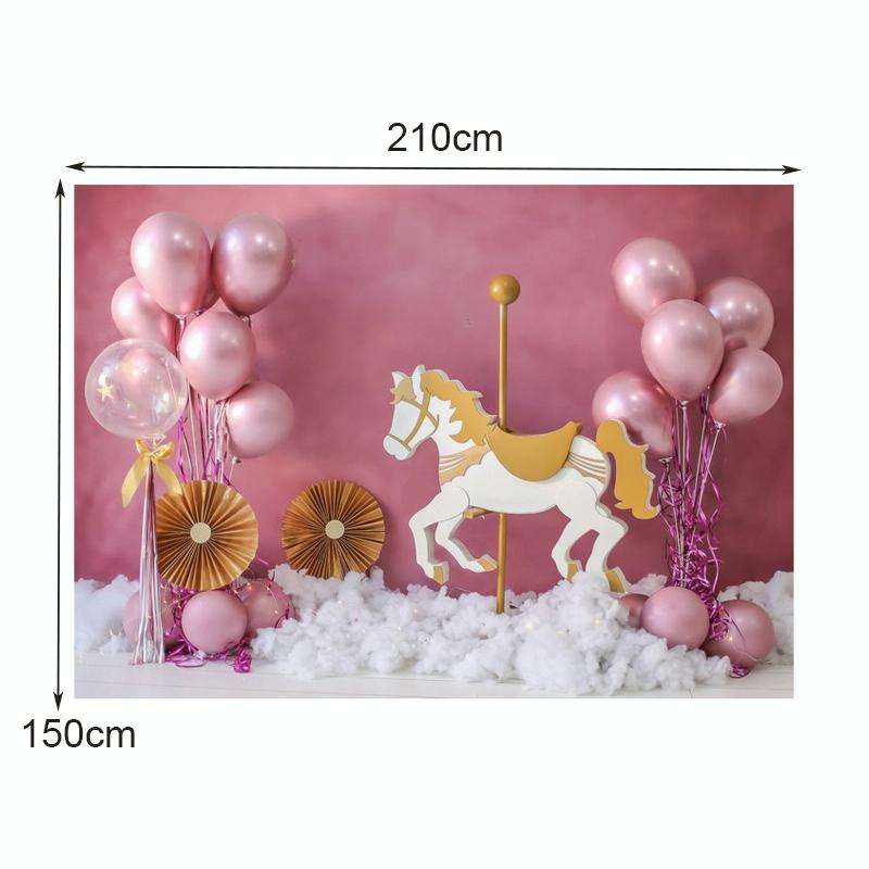 2.1m X 1.5m Birthday Party Shooting 3D Printed Background Cloth(4716)