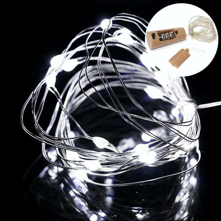 10 PCS LED Wine Bottle Cork Copper Wire String Light IP44 Waterproof Holiday Decoration Lamp, Sty...
