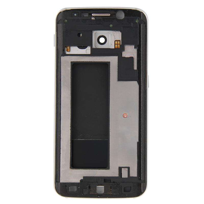 For Galaxy S6 Edge / G925 Full Housing Cover (Front Housing LCD Frame Bezel Plate + Back Plate Ho...