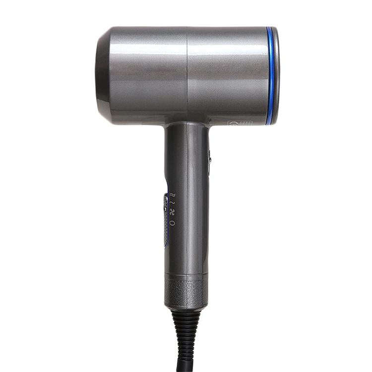 High-power 2000W Anionic Cold Hot Air Constant Temperature Hair Dryer, UK Plug(Grey+Blue)