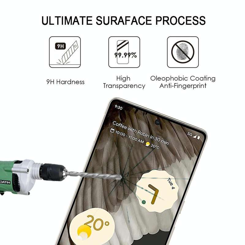 For Google Pixel 7 Pro 3D Curved Edge Full Screen Tempered Glass Film