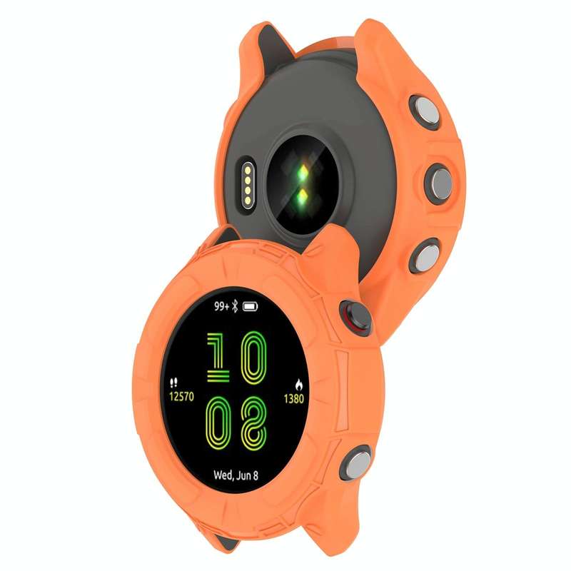 For Garmin Forerunner 255 Shockproof TPU Protective Watch Case(Pink)