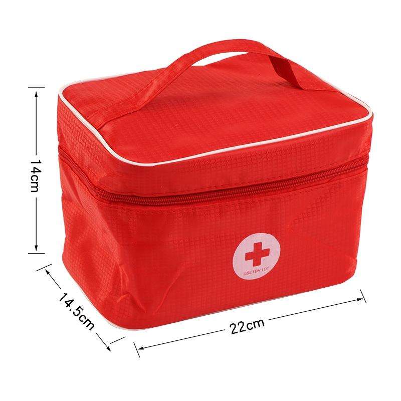 Wooden Simulation Medicine Box Set with Cloth Bag Child Doctor Role Playing Toy(Little Doctor)