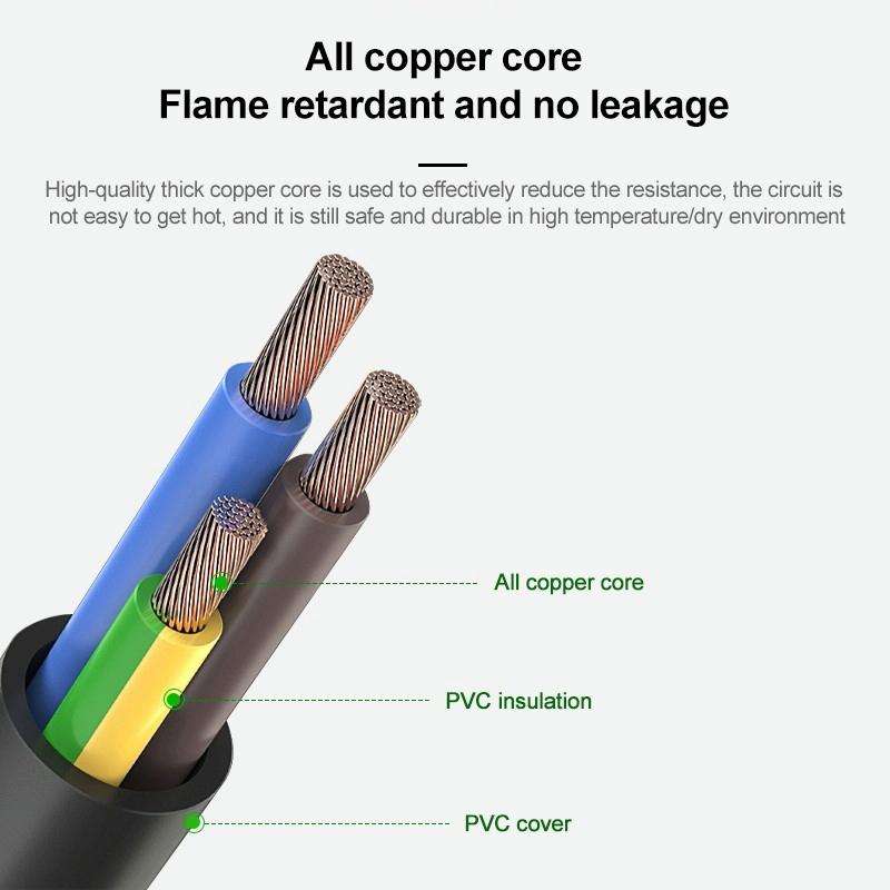 1.8m 3 Prong Style Big UK Notebook Power Cord