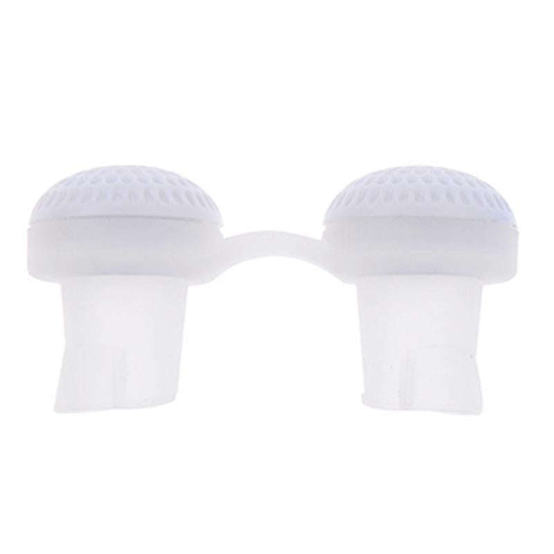 2 PCS 2 in 1 ABS Silicone Anti Snoring Air Purifier(White)