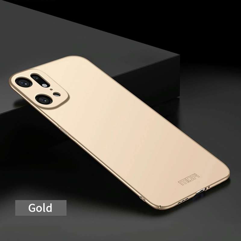 For OPPO Find X5 Pro MOFI Frosted PC Ultra-thin Hard Case(Gold)