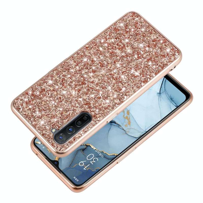 Glitter Powder Shockproof TPU Protective Case(Red)