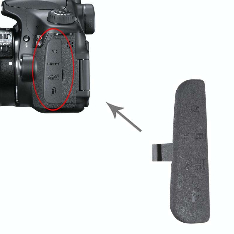 For Canon EOS 60D OEM USB Cover Cap